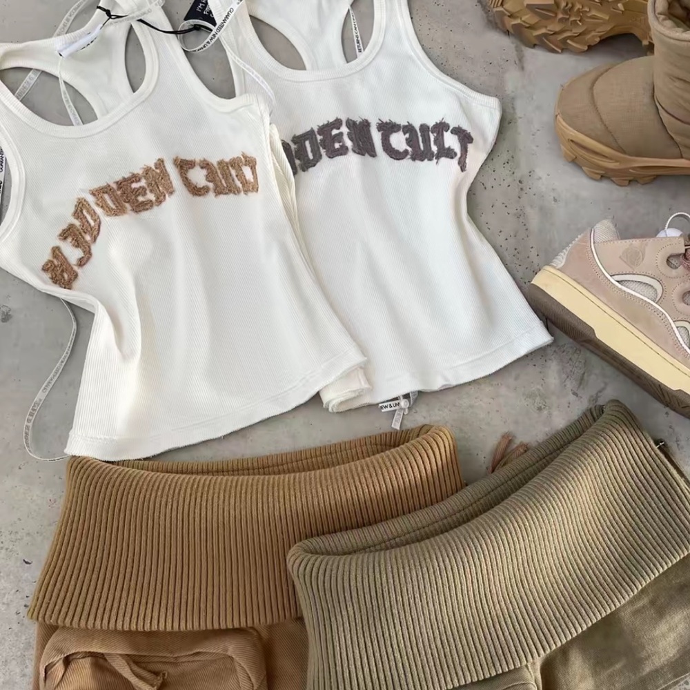 EXTREMELY RARE hidden cult brinjal distressed tank top - Picture 2 of 3